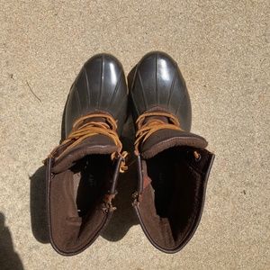 Sperry Leather Rainboots
